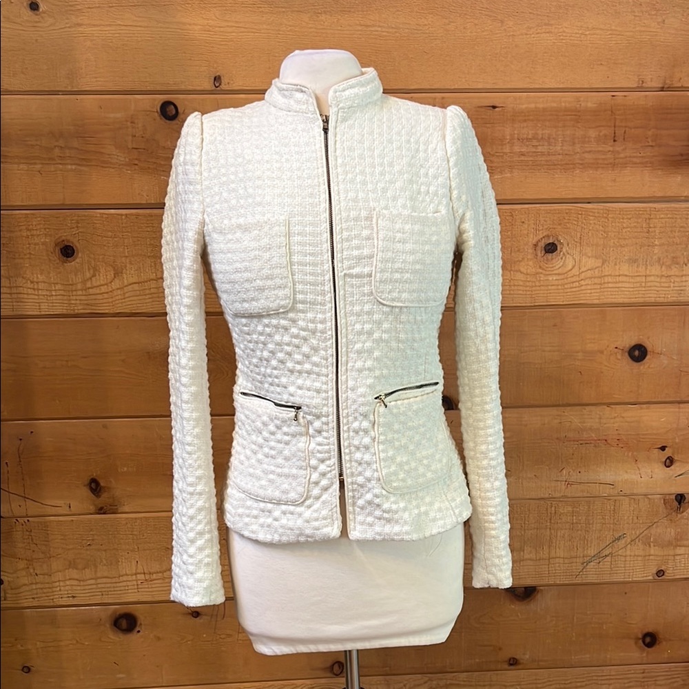 Zara Basic Cream Jacket - image 1